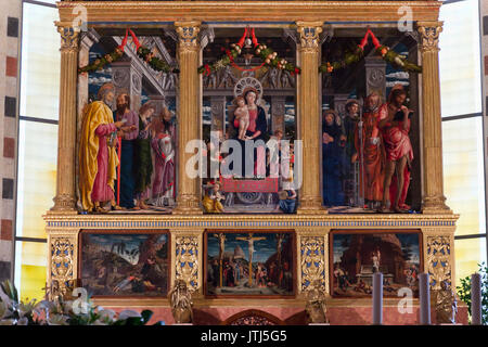 Verone San Zeno retablo de Mantegna. Foto Stock