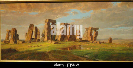 Stonehenge da Jasper Francis Cropsey, 1876 Nelson Atkins Museum of Art DSC09199 Foto Stock