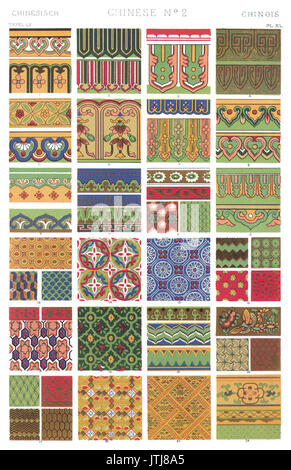 Owen Jones della grammatica di ornamento 1868 piastra 060 300ppi Foto Stock