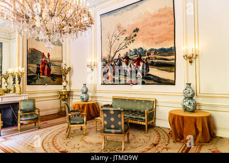 BRUXELLES, Belgio - 13 August 2014: Royal Palace di Bruxelles, Bruxelles, palazzo ufficiale del re e la Regina dei Belgi. Foto Stock