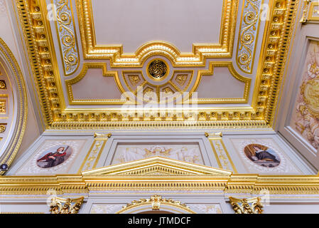 BRUXELLES, Belgio - 13 August 2014: Royal Palace di Bruxelles, Bruxelles, palazzo ufficiale del re e la Regina dei Belgi. Foto Stock