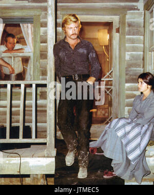 BUTCH Cassidy e Sundance Kid 1969 XX Century Fox Film con da sinistra: Paul Newman, Robert Redford, Katharine Ross Foto Stock