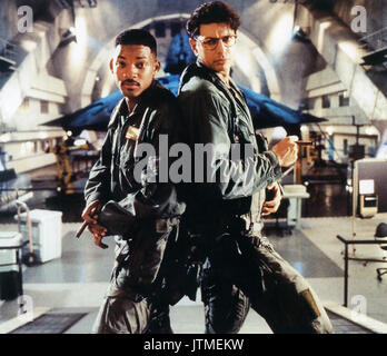 Giorno di Indipendenza 1996 XX Century Fox film con Will Smith a sinistra e Jeff Goldblum Foto Stock