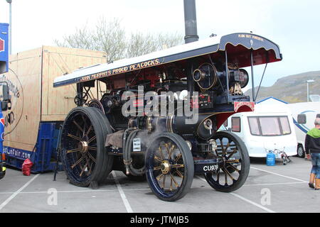 Motore di trazione fiera in Llandudno Foto Stock