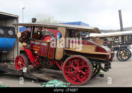 Motore di trazione fiera in Llandudno Foto Stock