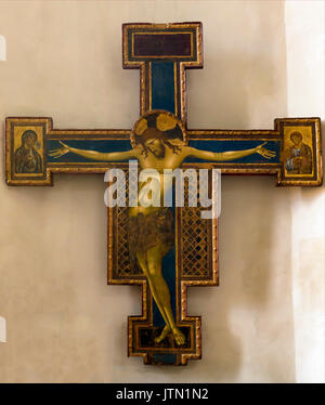 Crocifissione, dalla Giunta Pisano, 1250, Basilica di San Domenico, Bologna, regione Emilia Romagna, Italia Foto Stock