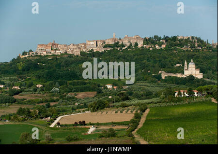 Il Santuario della Madonna di San Biagio a Montepulciano in Val d'Orcia elencati nel patrimonio mondiale dall UNESCO, Toscana, Italia. 31 luglio 2016 © Wojciech Foto Stock