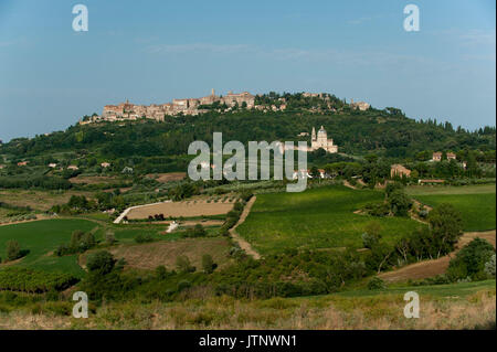 Il Santuario della Madonna di San Biagio a Montepulciano in Val d'Orcia elencati nel patrimonio mondiale dall UNESCO, Toscana, Italia. 31 luglio 2016 © Wojciech Foto Stock