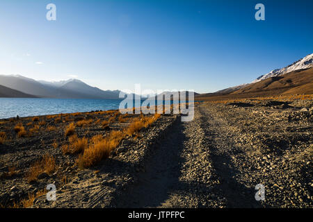 Mattinate al Lago Pangong Foto Stock