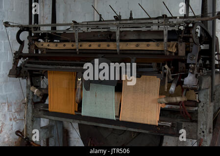 Macchina di tessitura ad Abbey Pumping Station è leicester del museo nazionale della scienza e della tecnologia in Leicester Foto Stock