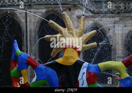 La Fontaine Stravinsky, Parigi Foto Stock