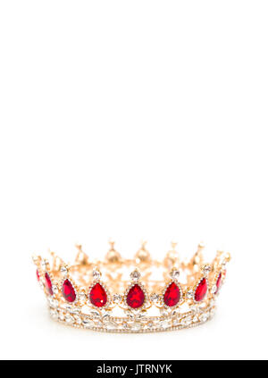 Un letto King o Queen's Golden Crown Foto Stock