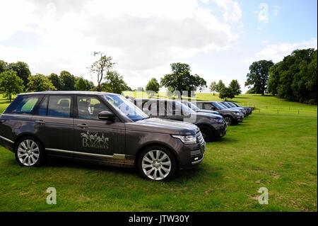 Stamford, Regno Unito. 10 Agosto, 2017. Il 10 agosto 2017. Una vista generale del 2017 Burghley Horse Trials Media Day, Stamford, Regno Unito. Jonathan Clarke/Alamy Live News Foto Stock