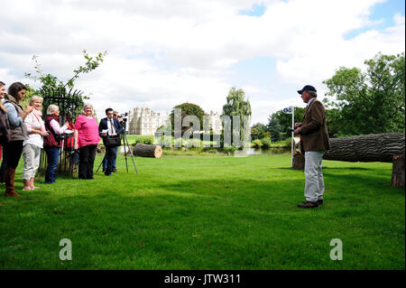 Stamford, Regno Unito. 10 Agosto, 2017. Il 10 agosto 2017. Il capitano Mark Phillips al 2017 Burghley Horse Trials Media Day, Stamford, Regno Unito. Jonathan Clarke/Alamy Live News Foto Stock