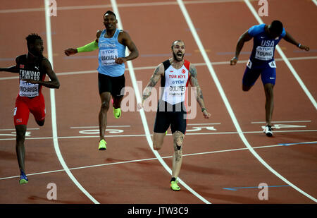 Londra, Regno Unito. 10 Agosto, 2017. Ramil Guliyev vince a 200 metri a 200 metri Finale Mondiale di Atletica 2017 Londra Stam, Londra, Inghilterra 10 agosto 2017 Credit: Allstar Picture Library/Alamy Live News Foto Stock