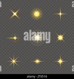 Star burst con bagliori Illustrazione Vettoriale