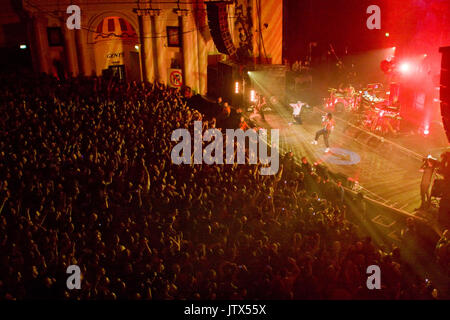 Il Prodigy, live at Brixton Academy, 12 dicembre 2008 Liam Howlett Keith Flint realtà Maxim Foto Stock