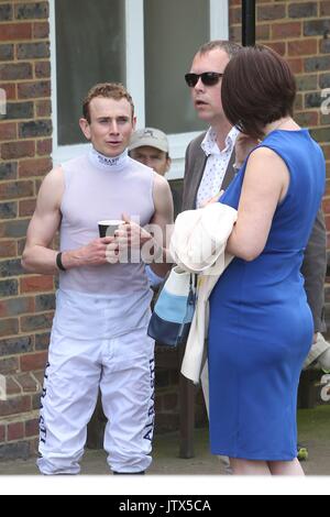 Jockey Ryan Moore a Brighton Gare Foto Stock