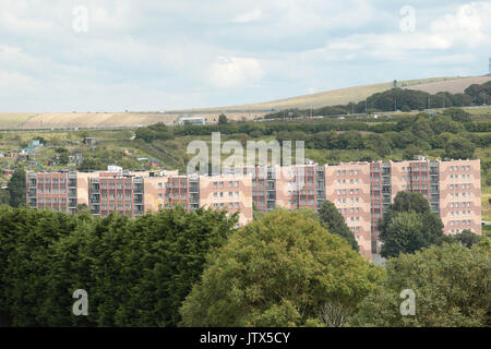 Il Swanborough Appartamenti Whitehawk Brighton East Sussex Foto Stock