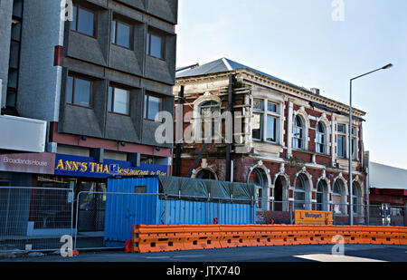 Edifici di Christchurch abbandonato dopo 2011 eartquake Foto Stock