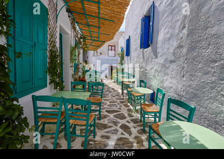 Amorgos città cicladi grecia Europa Foto Stock