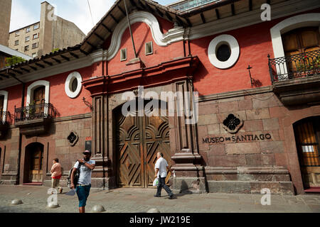 Casa Colorada (1769) che ospita il Museo de Santiago, Santiago del Cile, Sud America Foto Stock