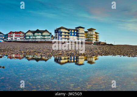 Exmouth; Spiaggia; Devon, Regno Unito Foto Stock