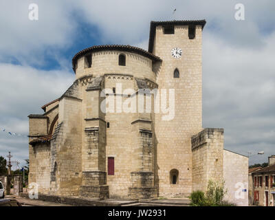 Chiesa Sainte-Marie, Roquefort, Lot-et-Garonne, Francia. Foto Stock
