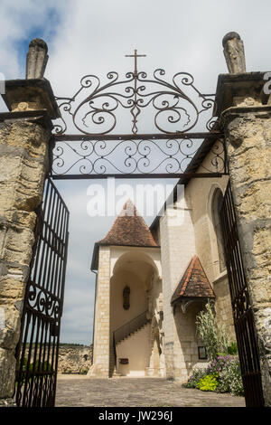 Chiesa Sainte-Marie, Roquefort, Lot-et-Garonne, Francia. Foto Stock