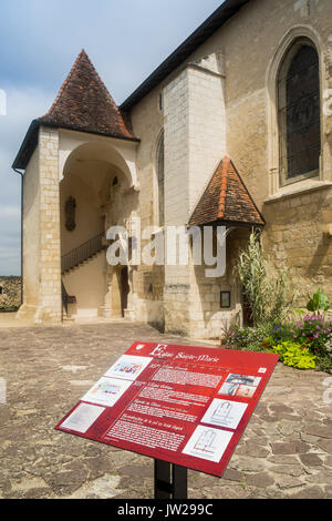 Chiesa Sainte-Marie, Roquefort, Lot-et-Garonne, Francia. Foto Stock