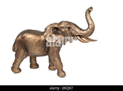 In bronzo di figurine di elefante Foto Stock