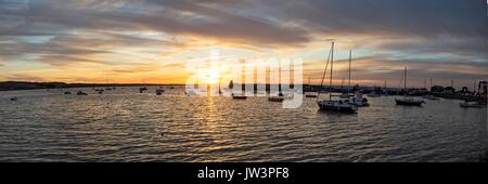 Al tramonto del sole Foto Stock