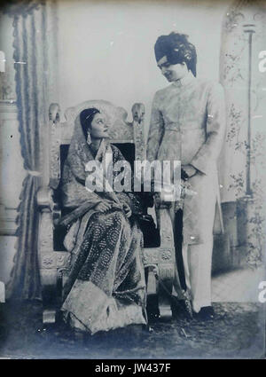 Maharaja Man Singh II e il Maharani Gayatri Devi Foto Stock