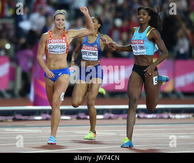 Londra, Regno Unito. 11 Ago, 2017. Dafne Schippers del Nederlands vincendo il misuratore 200 finale a Londra presso la IAAF 2017 Campionati del Mondo di atletica leggera. Credito: Ulrik Pedersen/Alamy Live News Foto Stock