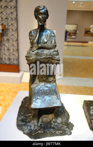Charles R gru e gru di Josephine Bradley da Paolo Troubetzkoy, 1912, bronzo fuso, figura 2 Chazen Museum of Art DSC02451 Foto Stock
