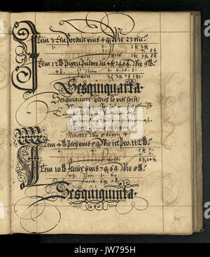 Rechenbuch Reinhard 088 Foto Stock