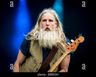 Reef: Jack Bessant sul basso Foto Stock