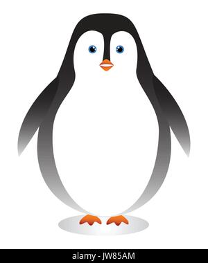 Cartoon carino penguin Illustrazione Vettoriale