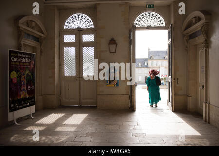 Bayeux,Calvados, Normandia, Francia. Agosto 2017 Bayeux è un comune nel dipartimento di Calvados In Normandia in Francia nordoccidentale. Bayeux è la casa o Foto Stock