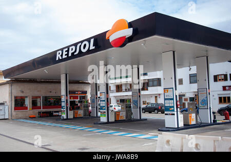 Repsol stazione di benzina Foto Stock