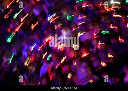 Gancio contrassegni fatti di luce tracce Foto Stock