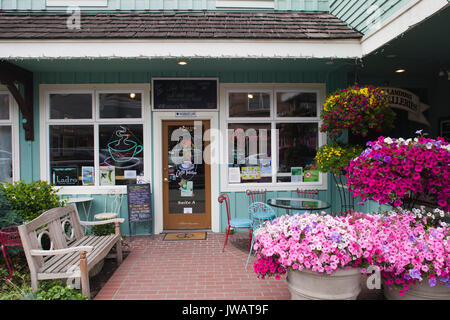 La Conner village, nello Stato di Washington, USA, America Foto Stock