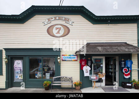 La Conner village, nello Stato di Washington, USA, America Foto Stock