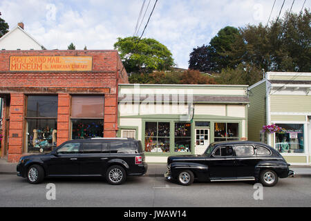 La Conner village, nello Stato di Washington, USA, America Foto Stock