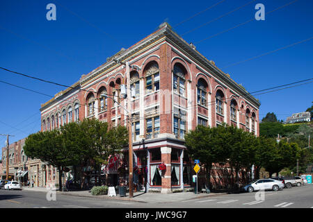 Capitano Tibbals edificio (1889), ora Palace Hotel, acqua Street, Port Townsend, nello Stato di Washington, USA, America Foto Stock