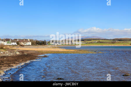 La vista sulla baia di Garlieston a Dumfries e Galloway, Scozia meridionale Foto Stock