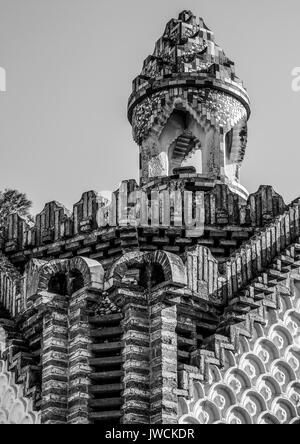 Famoso Finca Güell di Barcellona - un'attrazione turistica Foto Stock