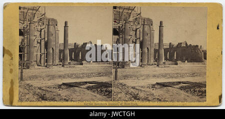 Le rovine della chiesa di forma circolare e la Secessione Hall di Charleston. - Guerra civile fotografie Foto Stock