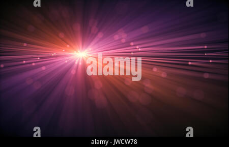 3D illustrazione immagine astratta di linee e punti. Foto Stock