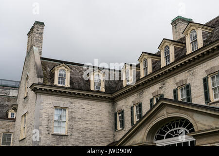 Aree superiori della Eastman House Museum a Rochester, New York Foto Stock